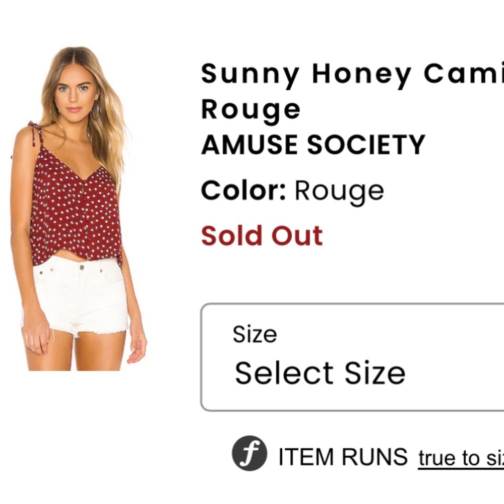 Amuse Society Crop Camisole - Picture 2 of 4